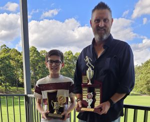 Photo 2025-2026 TJ Beale winner Hugo Jordan with Jimbo Fitzgerald